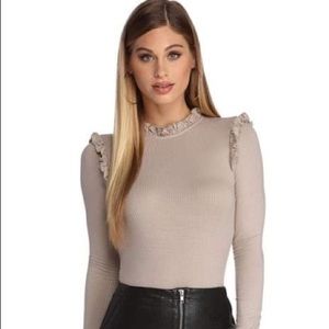 Windsor Ruffle Long Sleeve Bodysuit